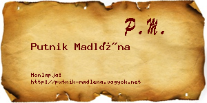 Putnik Madléna névjegykártya